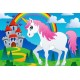 3065086 vafa Unicorn cu castel si curcubeu 30x20cm